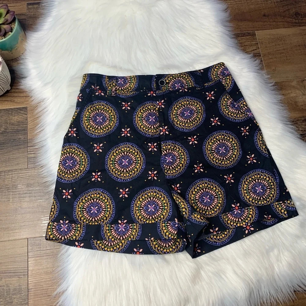 Anthropologie Maeve Abstract City Shorts - Picture 3 of 6